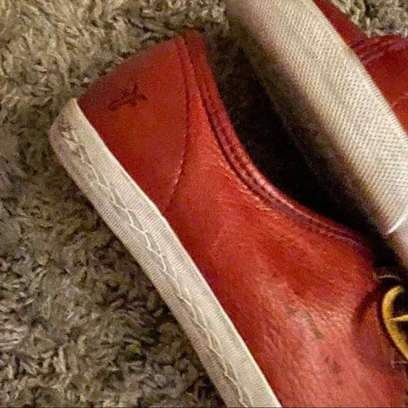 FRYE Ruby Red Leather Sneakers Women’s Size 8 (approx.) - Picture 10 of 12